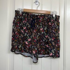 Loft floral draw string shorts